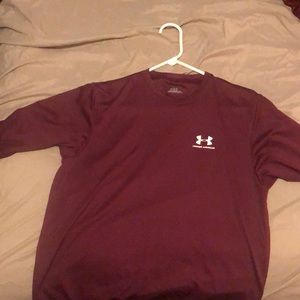 Under Armour maroon long sleeve.